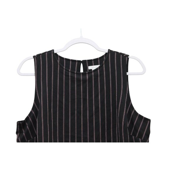 NWT J Jill Dress Medium Ponte Knit Pencil Striped Sleeveless Stretch Pockets - Picture 3 of 12